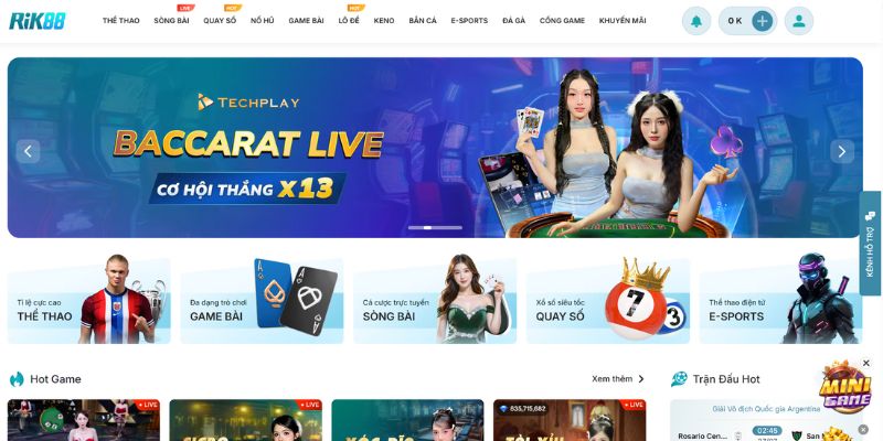 Thông tin tổng quan về nhà cái RIK88